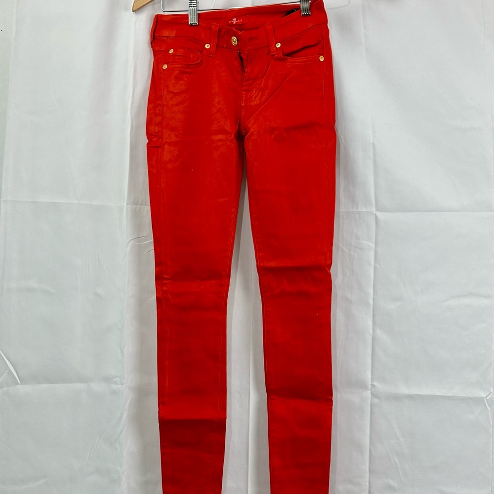 Red Coated pants